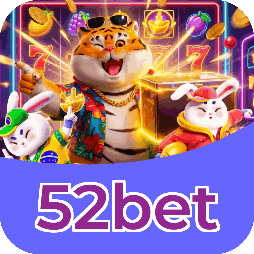 Catálogo slots 52bet mostrando top jogos Gates Olympus Sweet Bonanza Fortune Tiger Big Bass volatilidade RTP