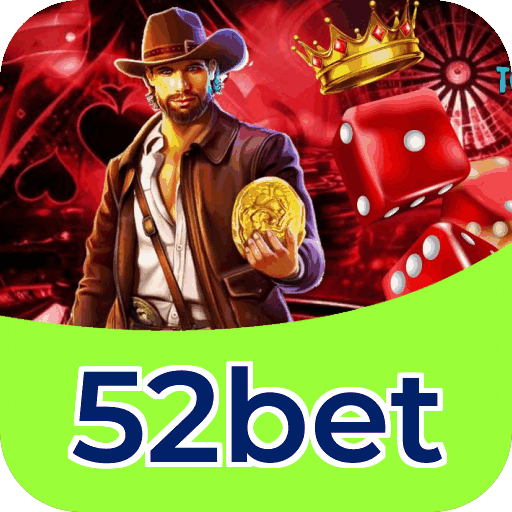 Interface do aplicativo 52bet mostrando jogos disponíveis no iOS e Android